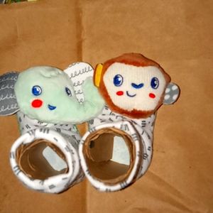 Baby sock rattles